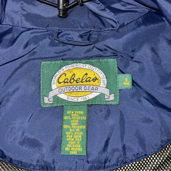 Cabela’s Outdoor All-Weather Jacket with Gore-Tex Navy Men’s Size Small-Regular - Picture 4 of 10